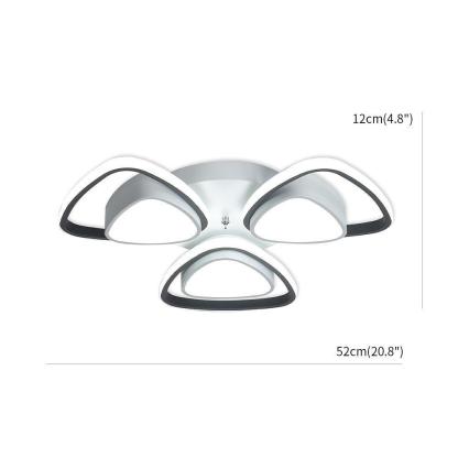 Geometric LED Hallway Entryway Flush Mount