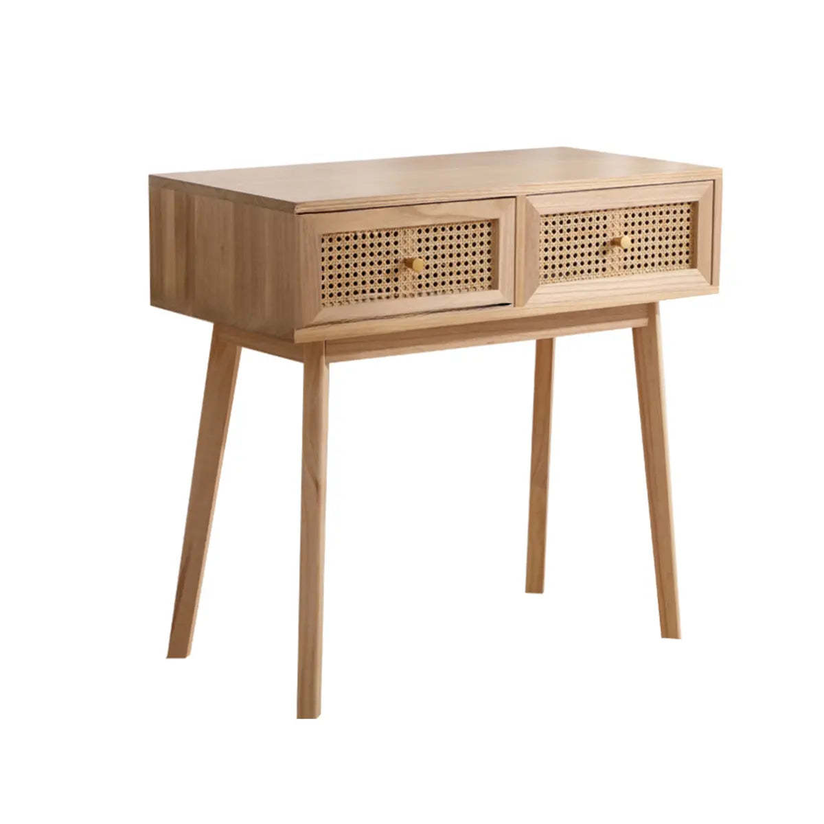 Pine Butcher Block Small Narrow Drawer Writing Desk
