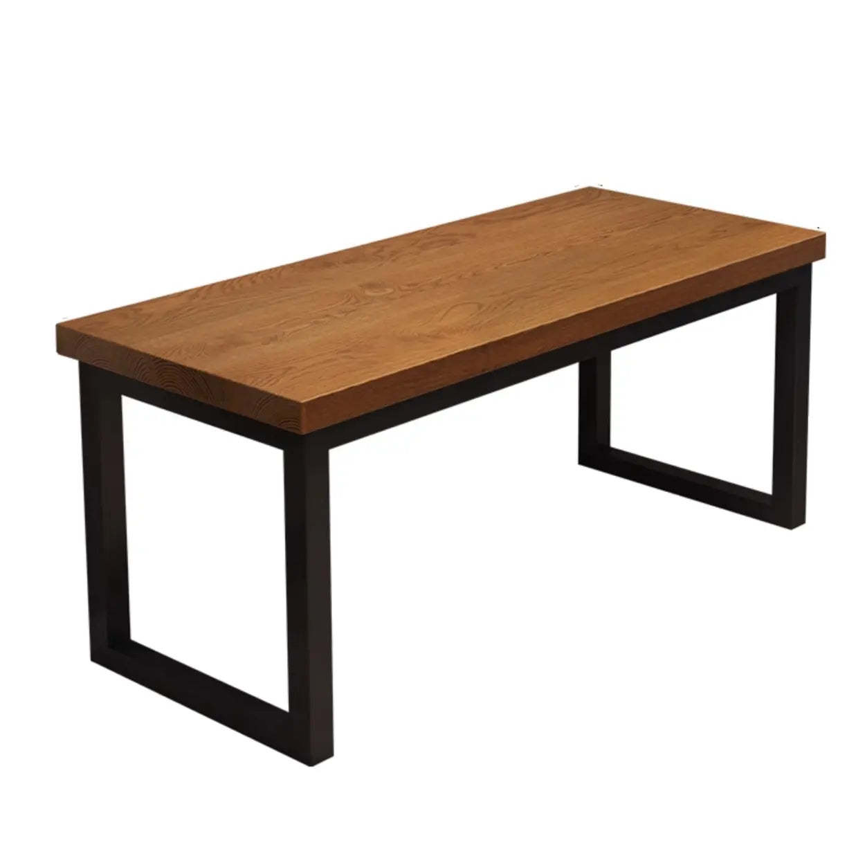 Pine Butcher Block Sled Double Writing Desk — Natural Finish / Table Only