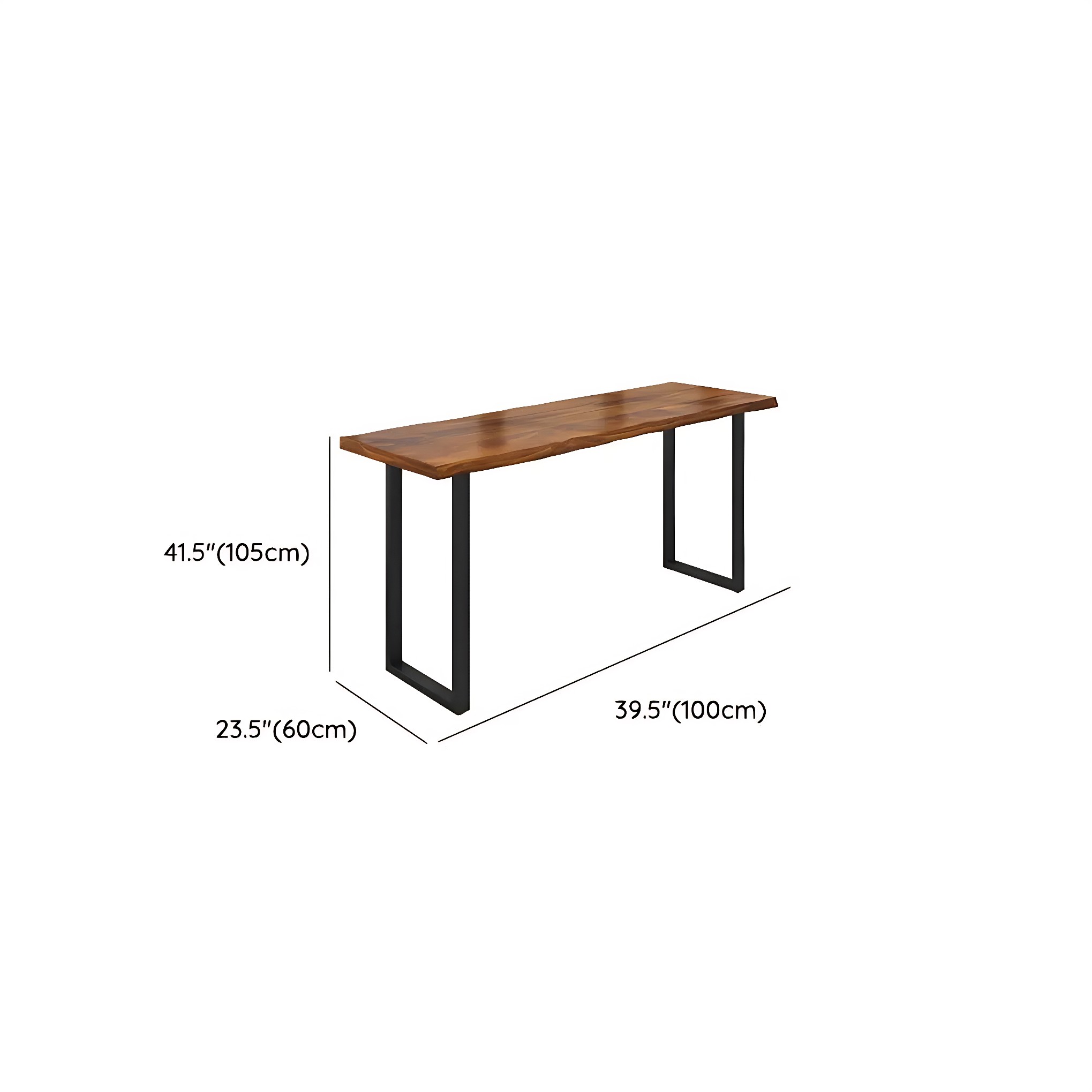 Pine Tall Rectangular Bar Table