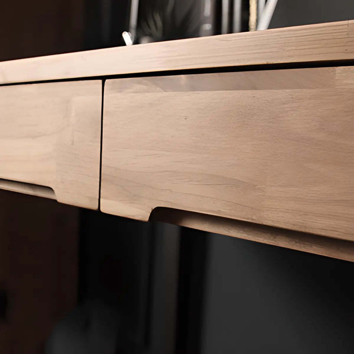 Pine Butcher Block Drawer Sledge Writing Desk