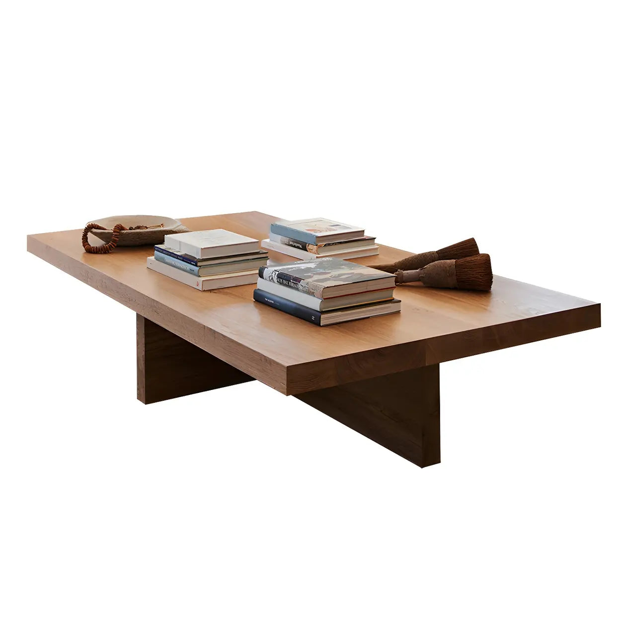 Pine Coffee Table with Cross Legs
