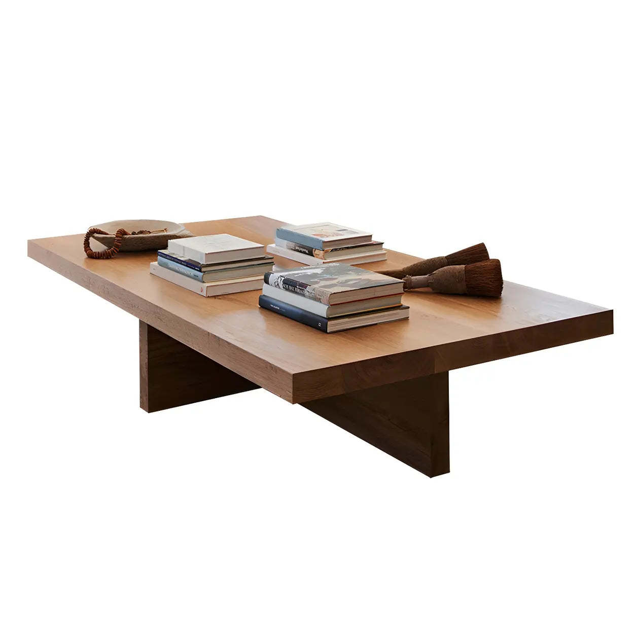 Pine Coffee Table with Cross Legs
