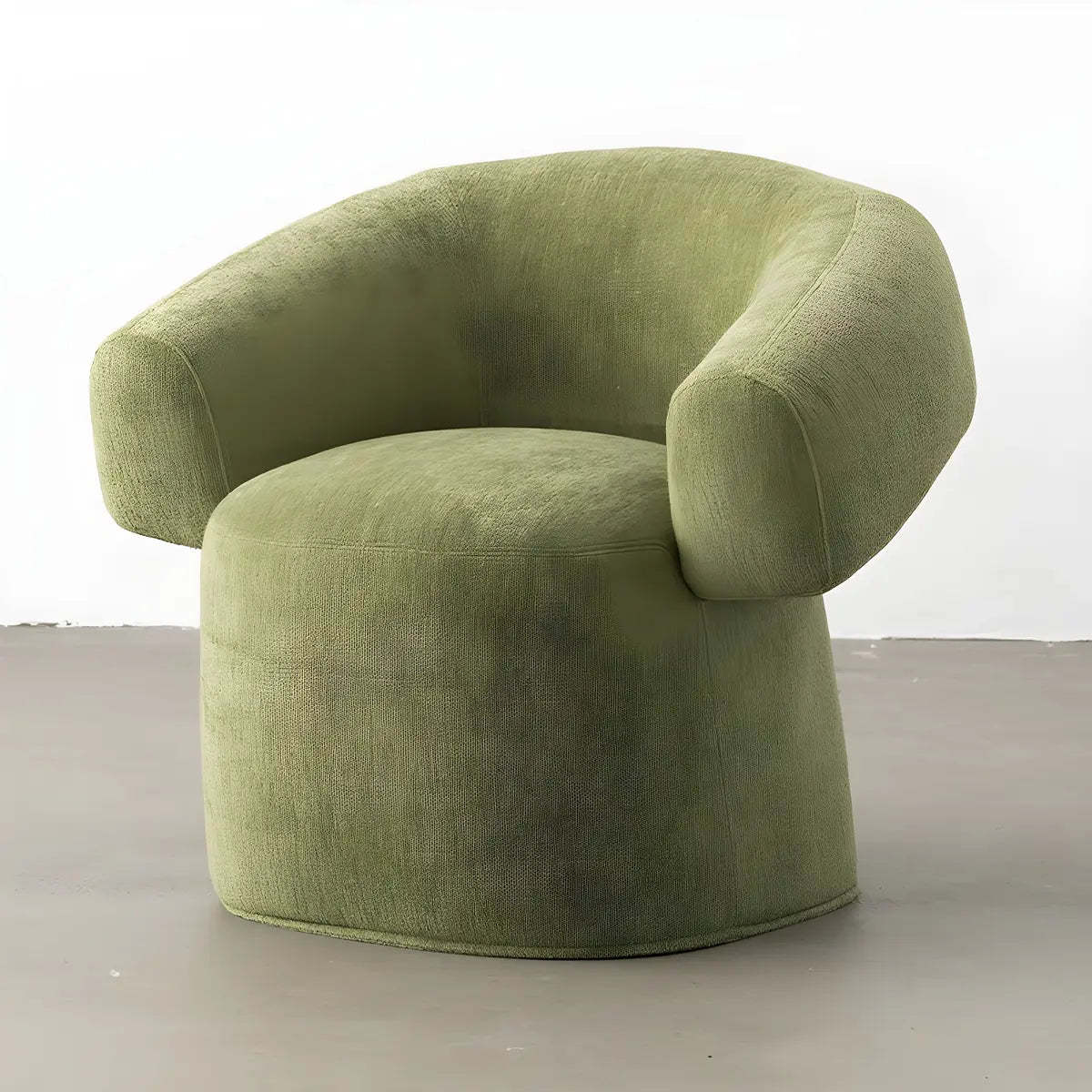 Pink chenille fabric accent chairs for bedroom — Matcha Green