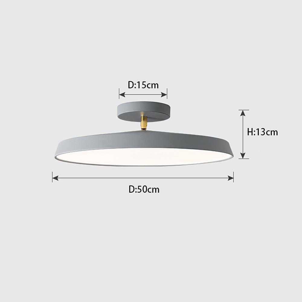 Adjustable Circular LED Nordic Ceiling Lights Flush Mount Lighting-Lighom