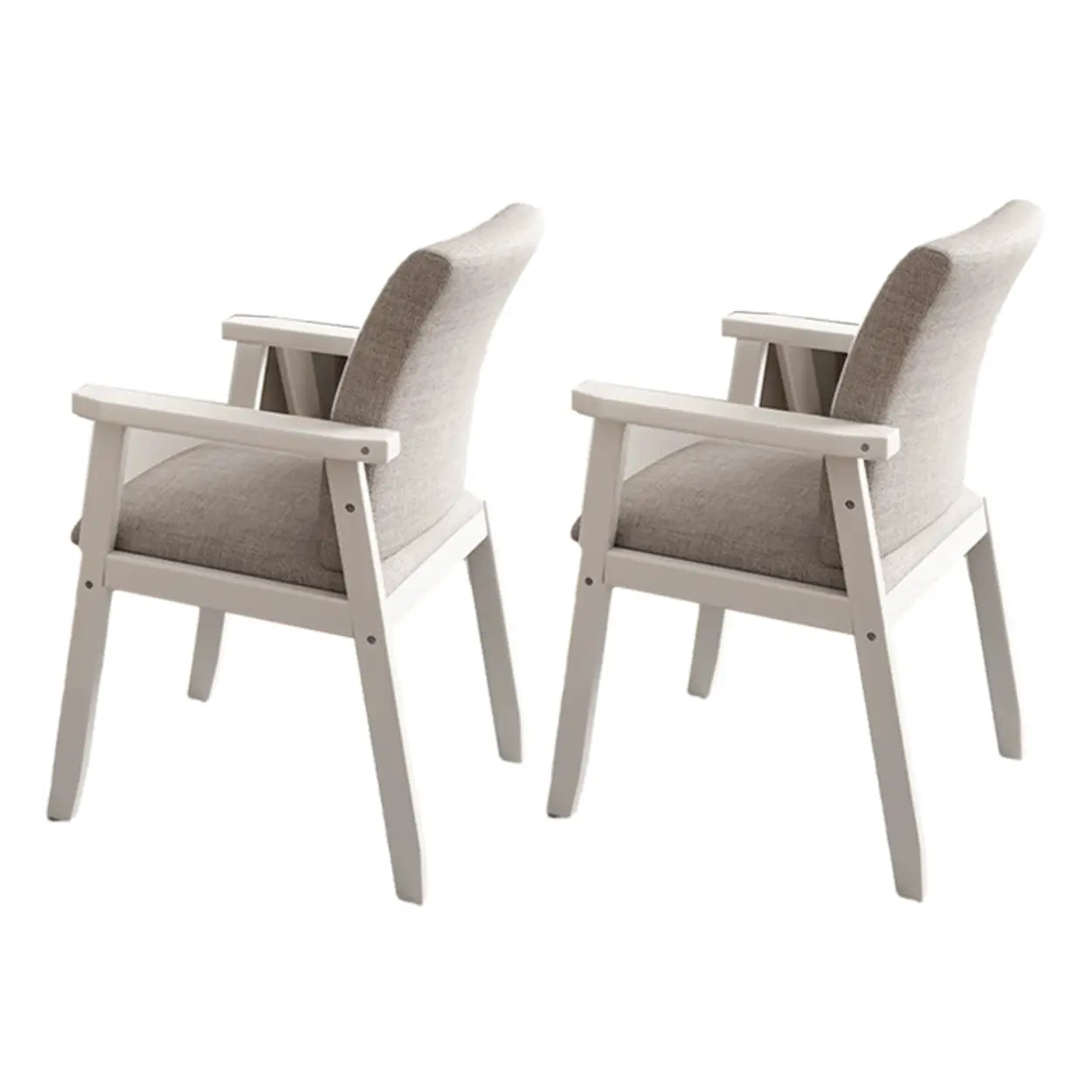 Wood fabric upholstered dining chairs & benches - modern