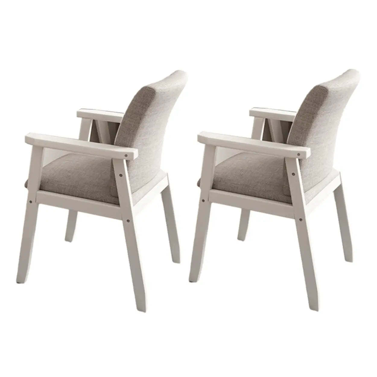 Wood fabric upholstered dining chairs & benches - modern