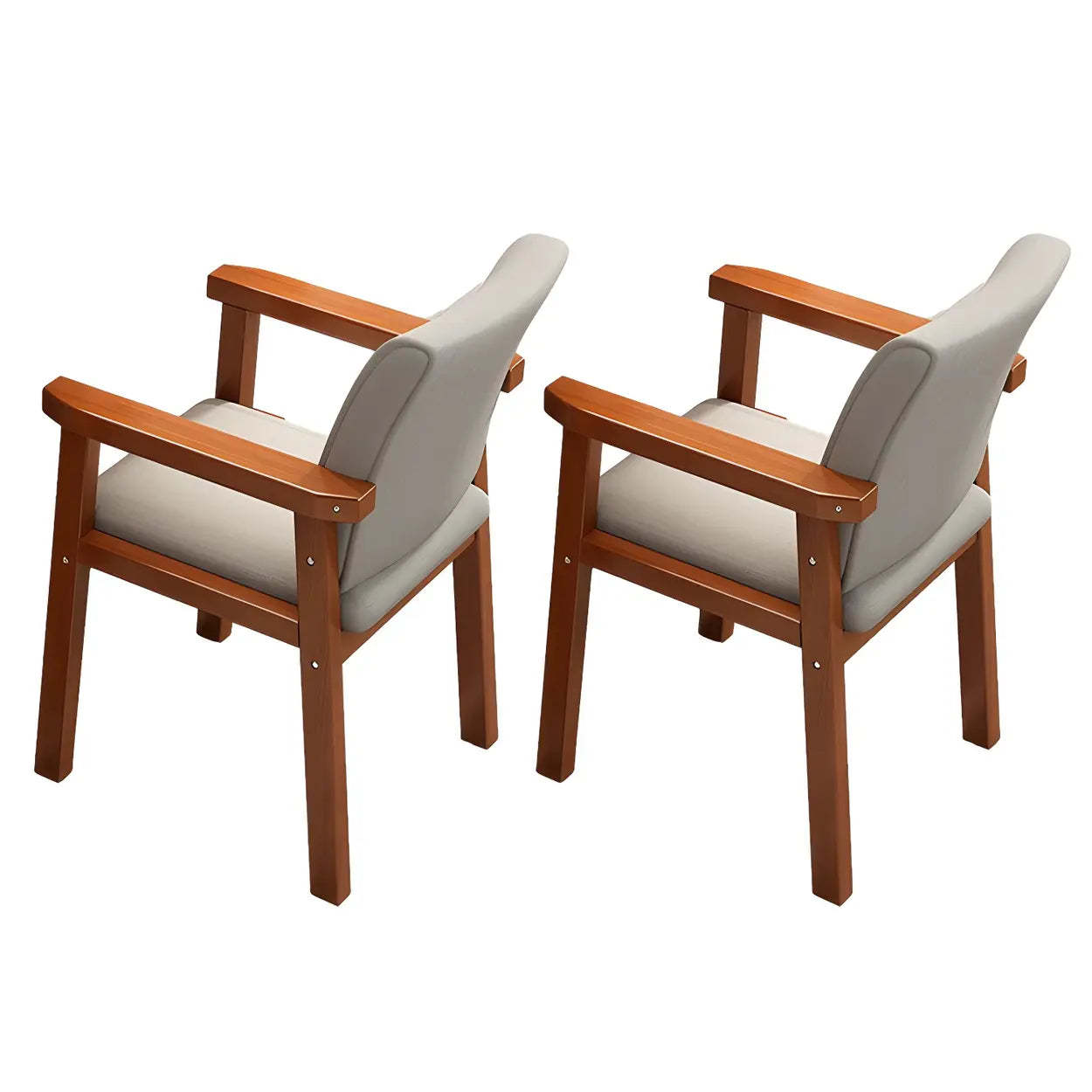 Modern upholstered wood dining chairs & benches