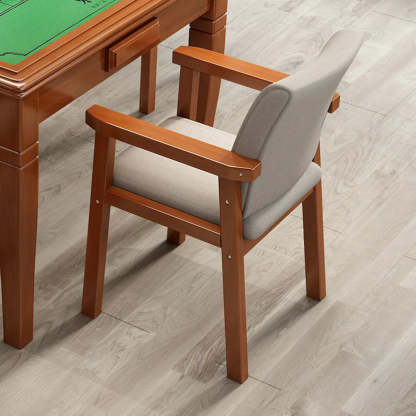 Modern upholstered brown dining chairs & benches, Lighom — Set of 2