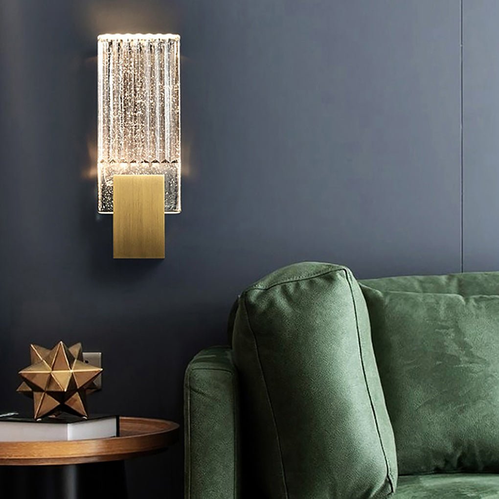 Postmodern Minimalist Aisle Staircase Bedside LED Crystal Wall Sconces-Lighom