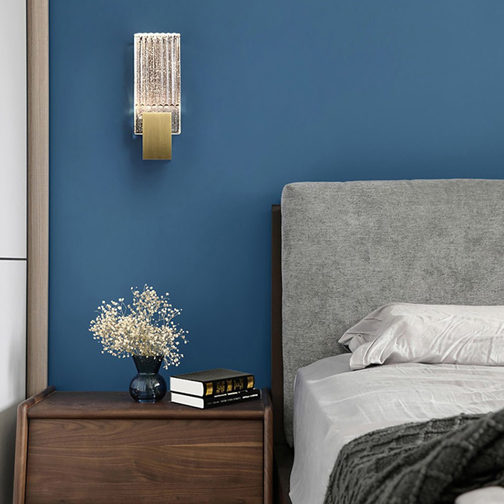 Postmodern Minimalist Aisle Staircase Bedside LED Crystal Wall Sconces-Lighom
