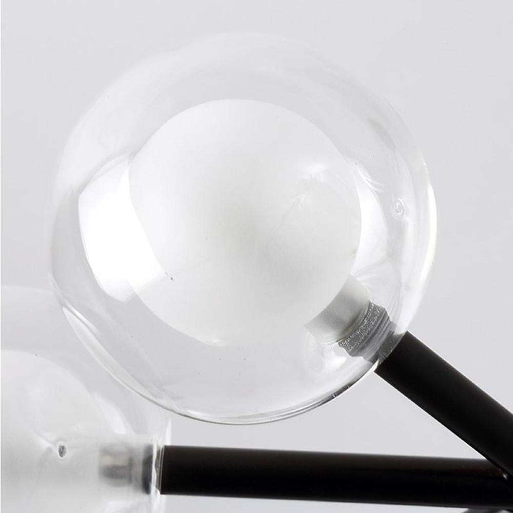 25 Lights LED Cluster Glass Bubble Sputnik Chandelier Hanging Ceiling Lights-Lighom