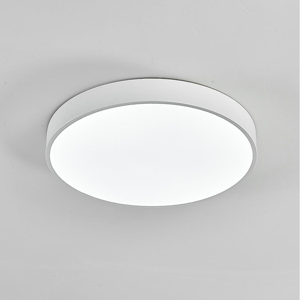Ultra-thin Round LED Modern Ceiling Lights Flush Mount Lighting-Lighom