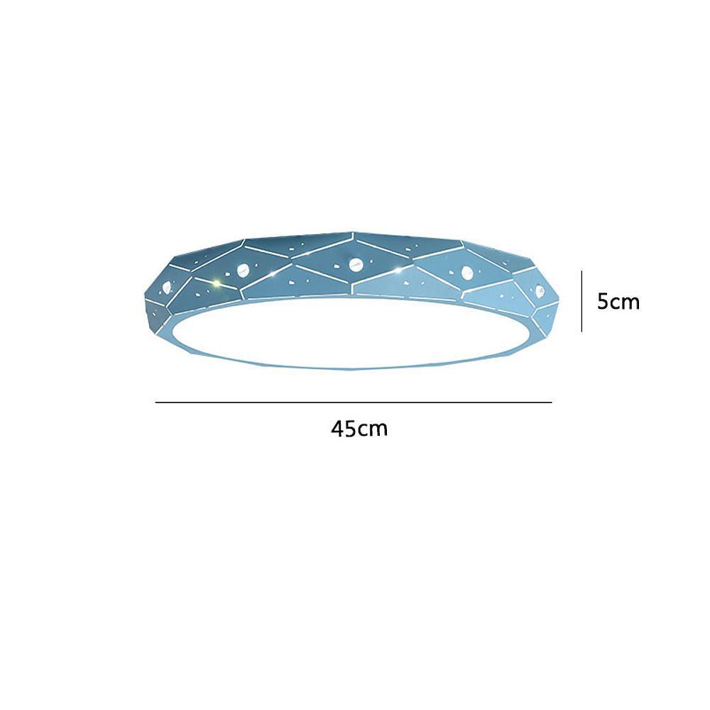 Circular Flush Mount Drum Light LED Ceiling Light-Lighom