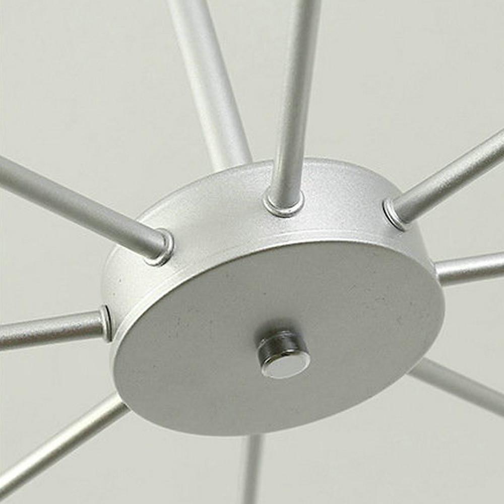 Classic Sputnik Chandelier Metal See Glass Chandeliers with 8 LED Lights-Lighom