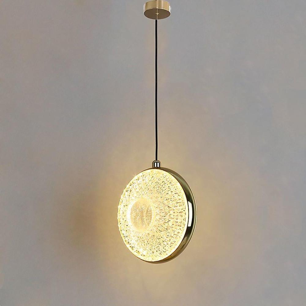 Circle Acrylic Metal LED Pendant Light