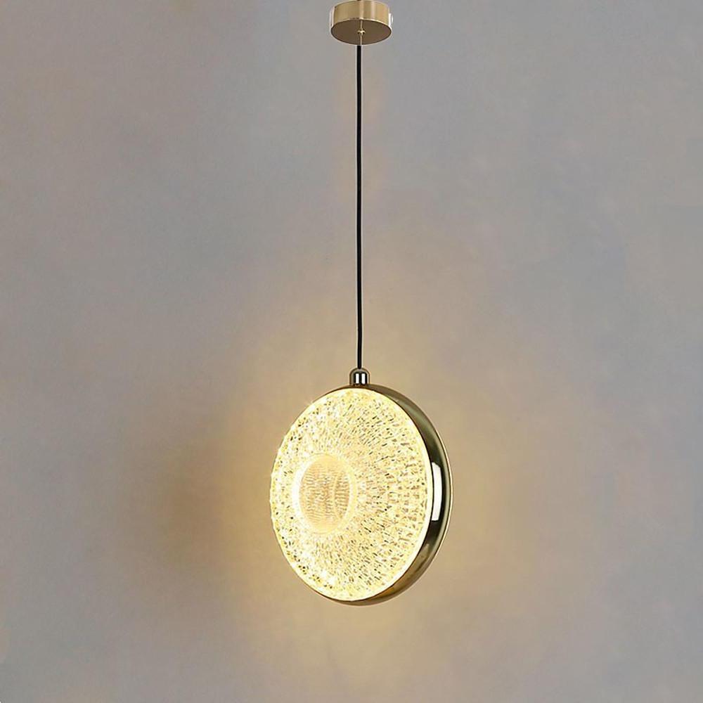Circle Acrylic Metal LED Pendant Light