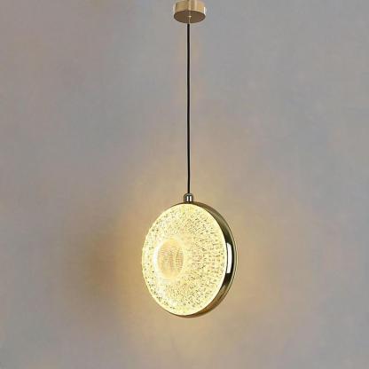 Circle Acrylic Metal LED Pendant Light