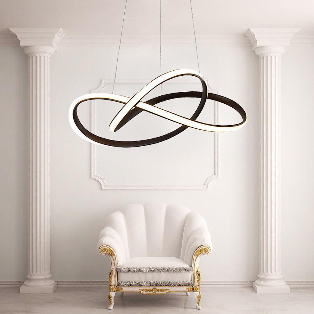 Nordic Black Aluminum Modern Chandelier