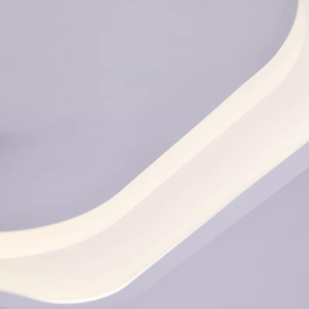 Rectangular Metal LED White Modern Ceiling Lights Flush Mount Lighting-Lighom