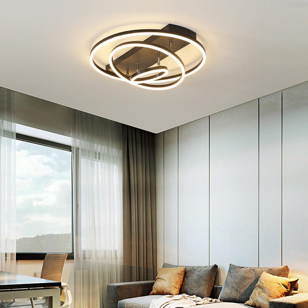 3 Circle Arbitrary Acrylic LED Flush Mount Ceiling Light for Living Room-Lighom