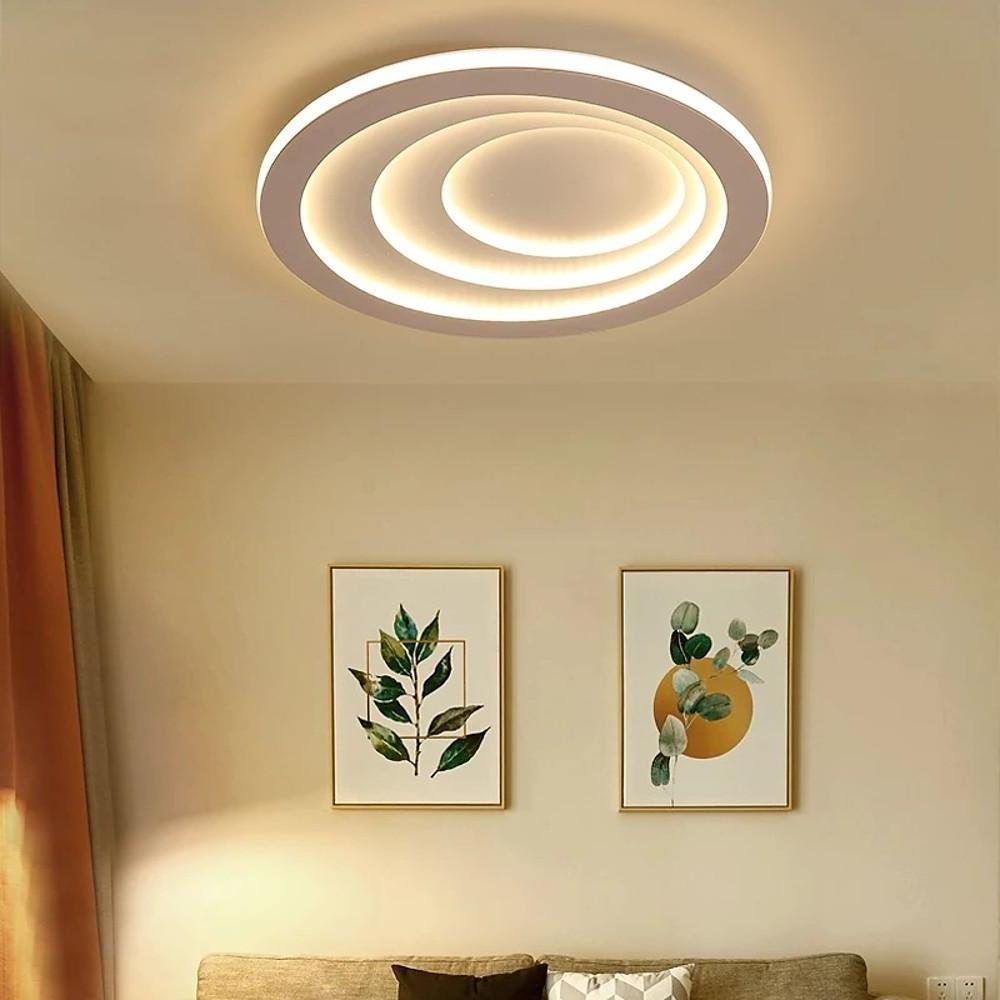 4-Graduated Circle LED Nordic Flush Mount
