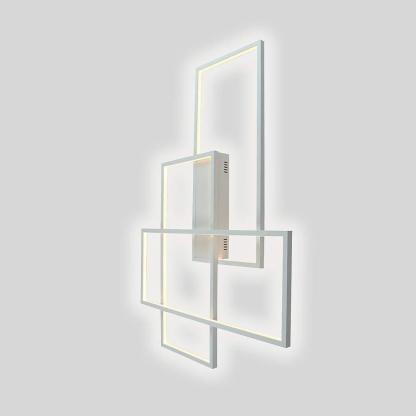 Rectangular Hybrid Modern Flush Mount Ceiling Light With 1 Central LED Light-Lighom