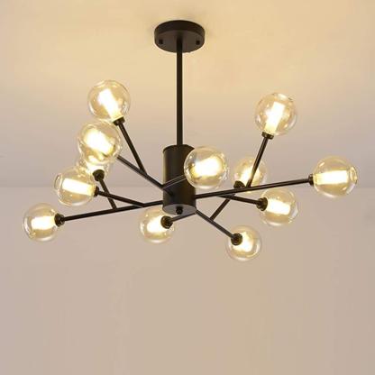 12-Bulb Glass Sputnik LED Nordic Island Pendant Light