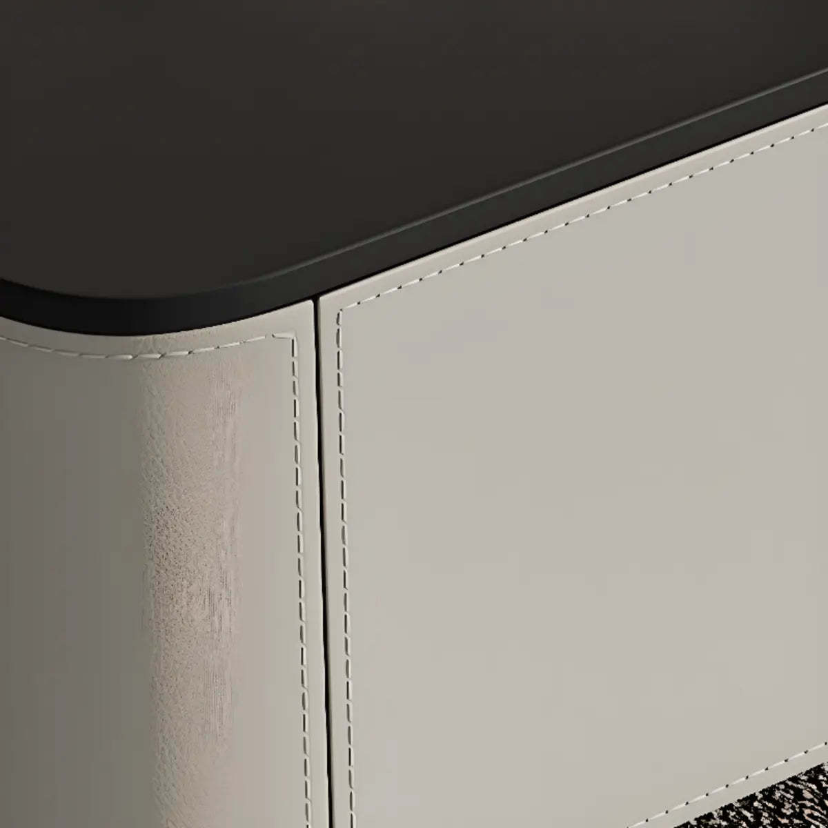 Rectangle Glass Drawer Steel Bunching Coffee Table