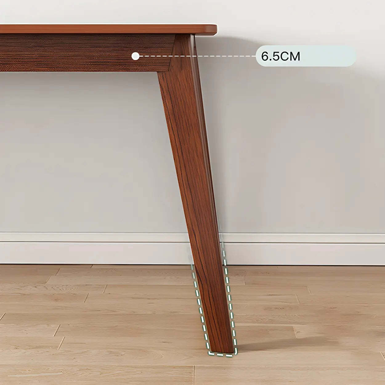 Rectangular Manufactured Wood Two-Person Writing Desk