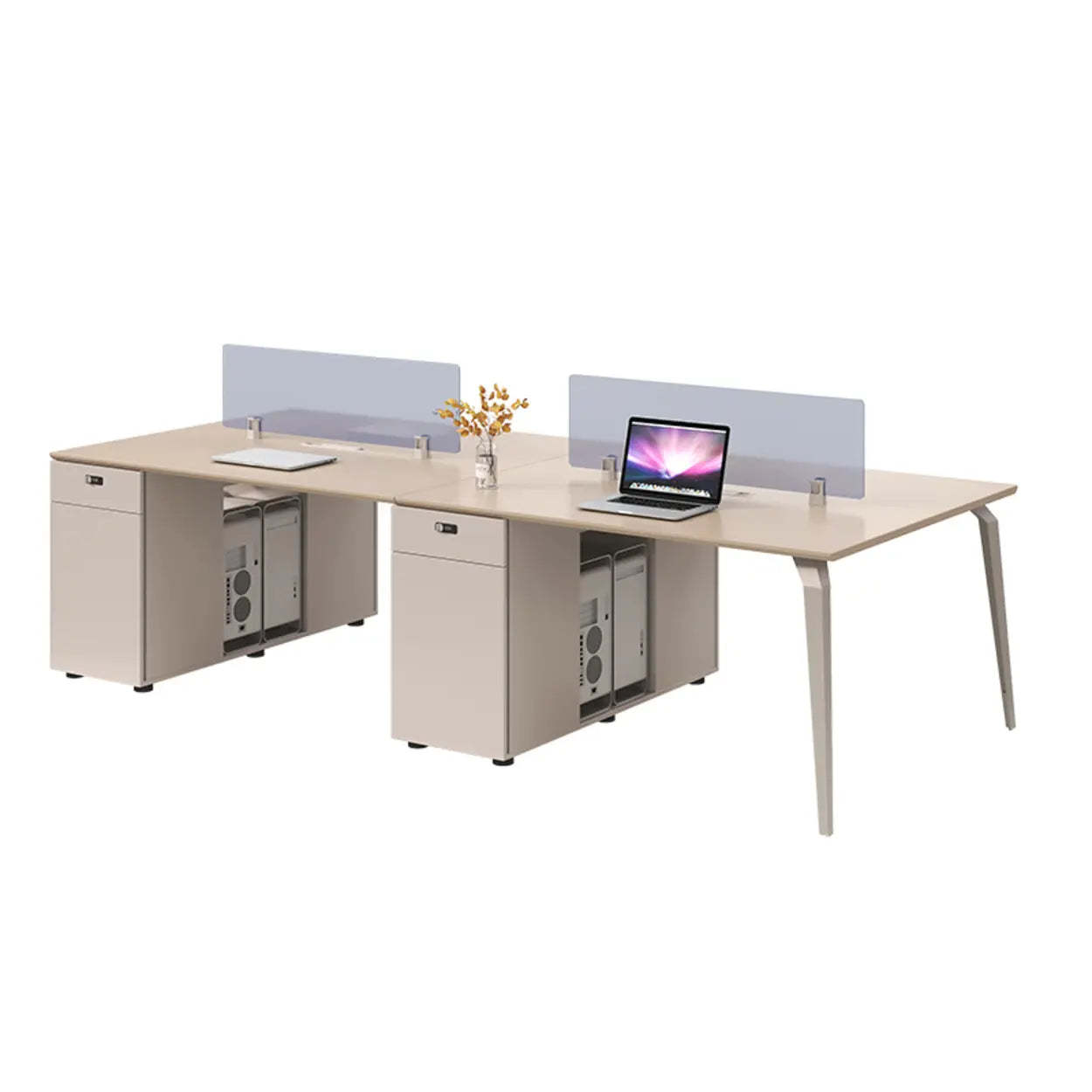 Rectangle Storage Shelf Cabinet Computer Desk