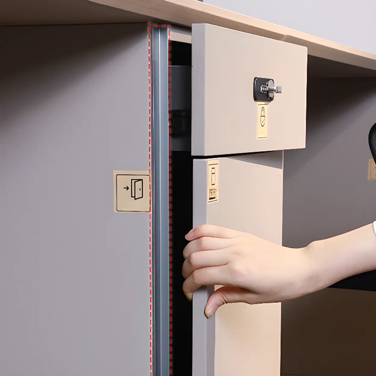 Rectangle Storage Shelf Cabinet Computer Desk