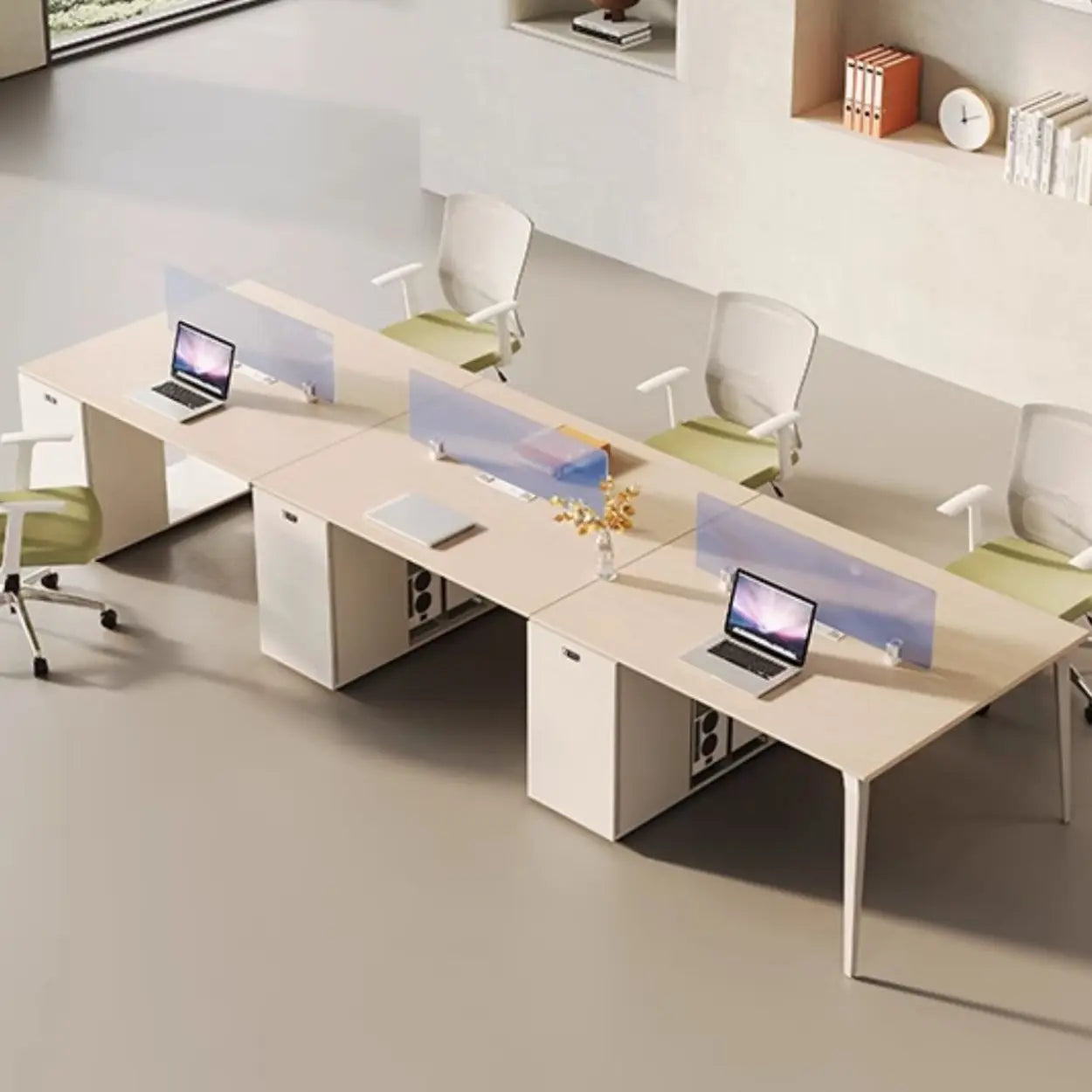 Rectangle Storage Shelf Cabinet Computer Desk