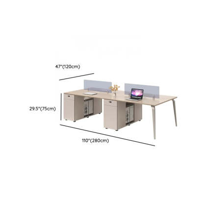 Rectangle Storage Shelf Cabinet Computer Desk