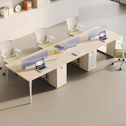 Rectangle Storage Shelf Cabinet Computer Desk — Table Only