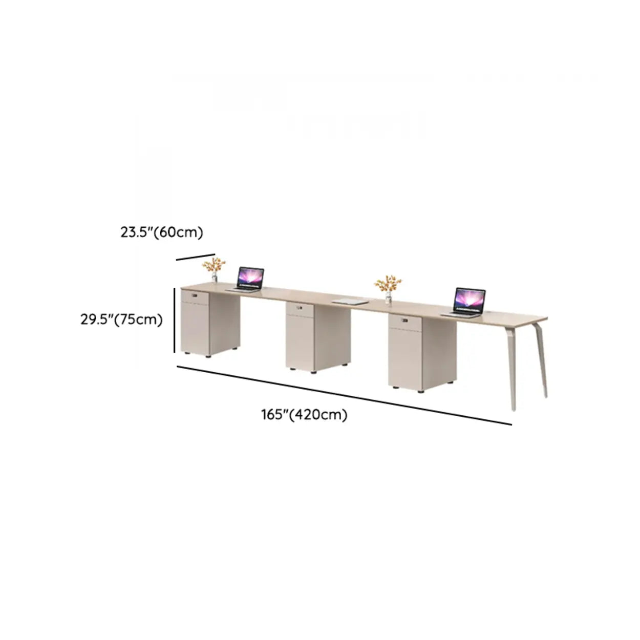 Rectangle Storage Shelf Cabinet Computer Desk