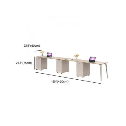 Rectangle Storage Shelf Cabinet Computer Desk
