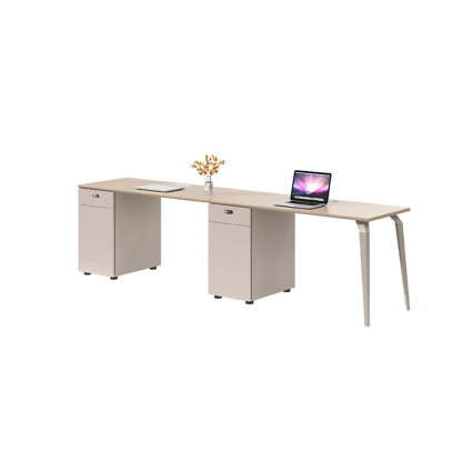 Rectangle Storage Shelf Cabinet Computer Desk — Table Only