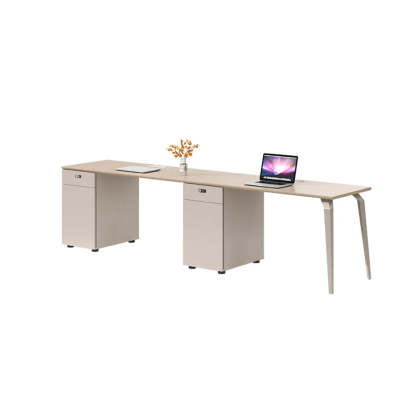 Rectangle Storage Shelf Cabinet Computer Desk — Table Only