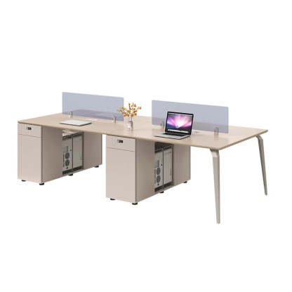 Rectangle Storage Shelf Cabinet Computer Desk — Table Only