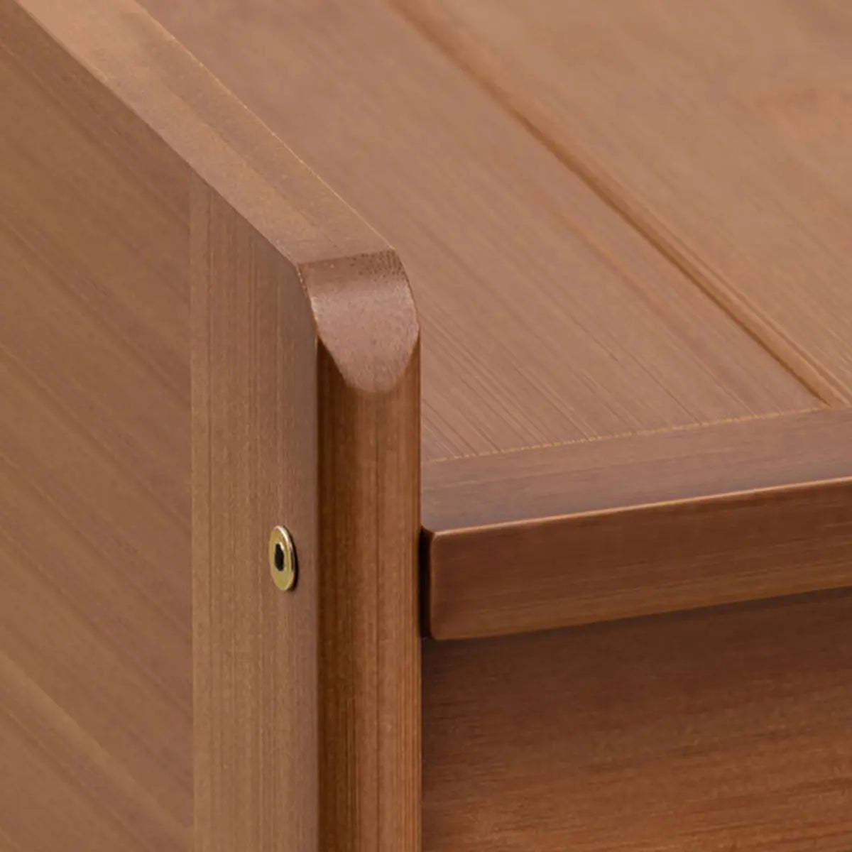 Rectangular Bamboo Kitchen Display Cabinet