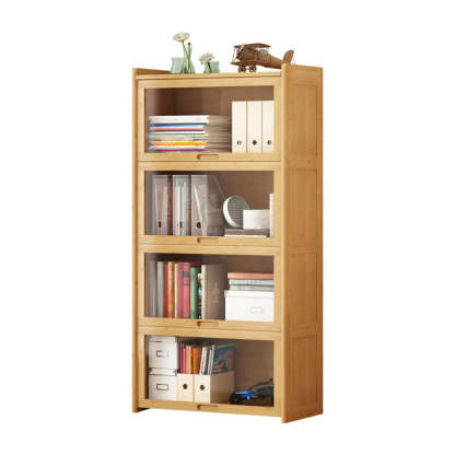 Rectangular Bamboo Kitchen Display Cabinet — Teak