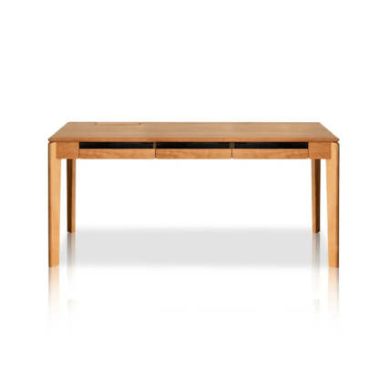 Wooden Butcher Block Rectangular Drawer Writing Desk