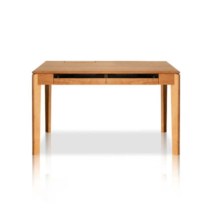 Wooden Butcher Block Rectangular Drawer Writing Desk