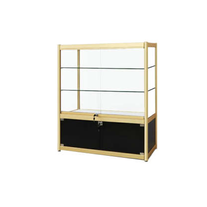 Curio storage metal glass wood wine cabinets for living room