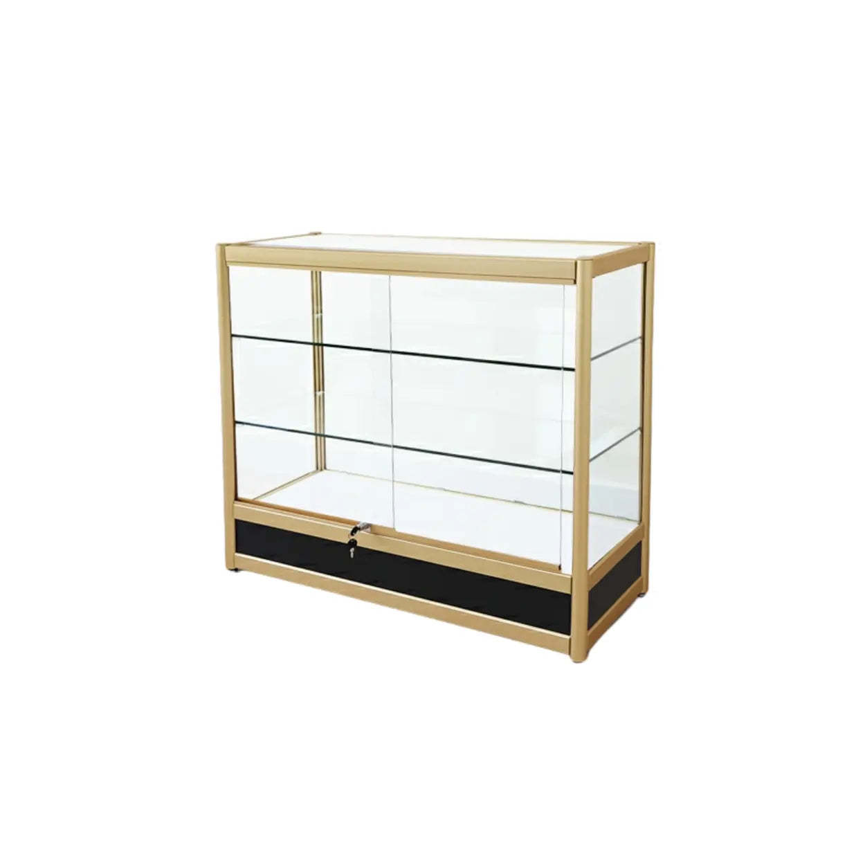Modern storage curio gold wine cabinets