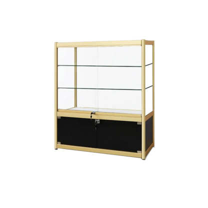 Modern display storage gold metal glass wood wine cabinets, Lighom