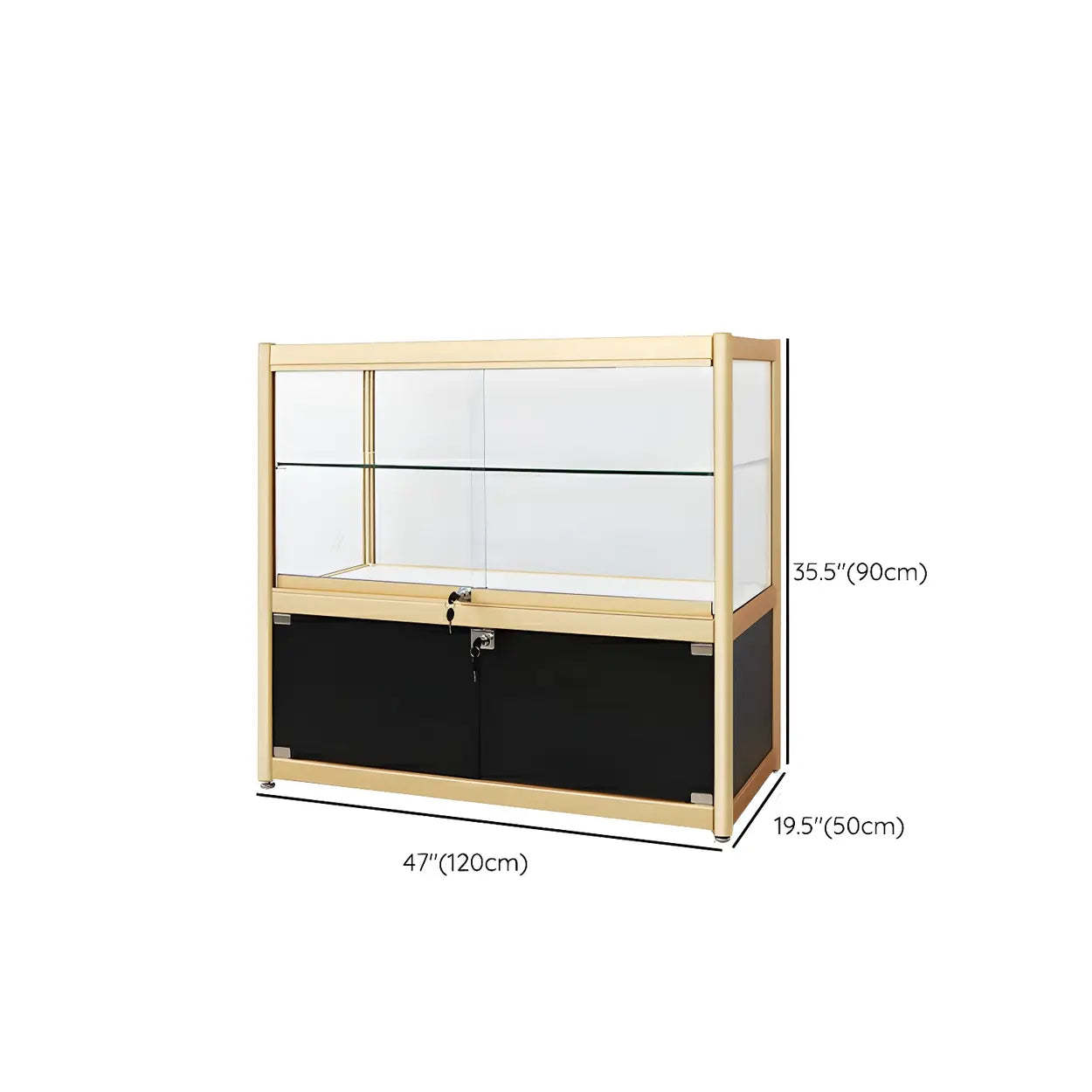 Gold modern storage display wine cabinets
