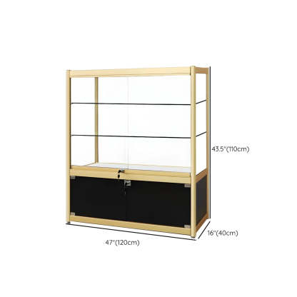 Gold modern storage curio wine cabinets