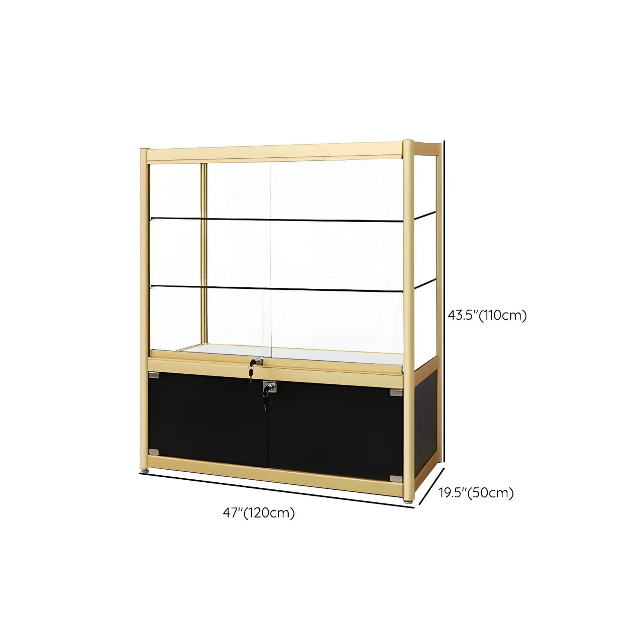 Lighom modern curio display gold wine cabinets in metal glass wood